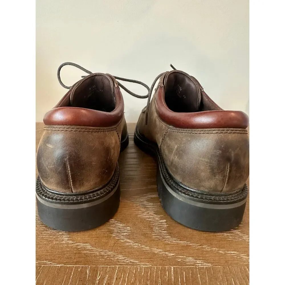 Cole Haan Country Brown Leather Oxford Shoes Men’s Size 8.5 Lace Up Moc Toe